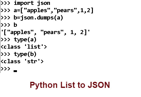 python-list-json